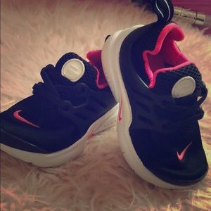 Black, Pink and White Nike Presto